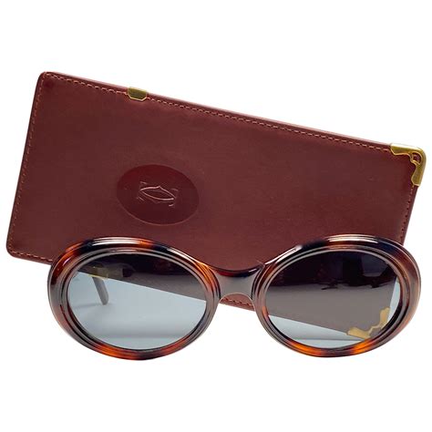 cartier gold glasses|18k gold glasses frames men's.